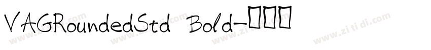 VAGRoundedStd Bold字体转换